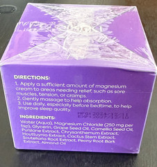 Dersie Magnesium Cream for Sleep, Leg Cramps Soothing Lavender 4fl oz 120ml