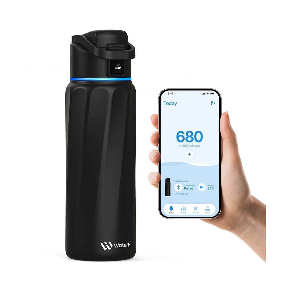 BOOST Smart Water Bottle with Reminder & Tracker, Double Wall Vacuum Insulate…