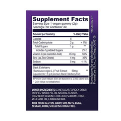 4Pk Sambucol Black Elderberry Immune Support Gummies with Vitamin C & Zinc, 30Ct