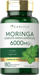 Moringa Oleifera | 6000 Mg | 180 Powder Capsules