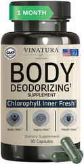 VINATURA Body Deodorizing Supplement Chlorophyll Pills for Body Odor 30 Capsules