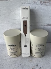 2pk Cowboy Unflavored Colostrum Starter Kit-1st Milking Grass-Fed-With Frother!!