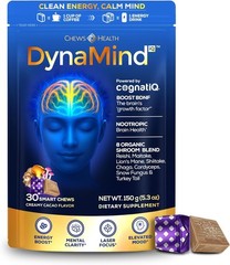 DynaMind iQ Chews Brain Supplement for Memory and Focus, 30 Count (Pack of 1)