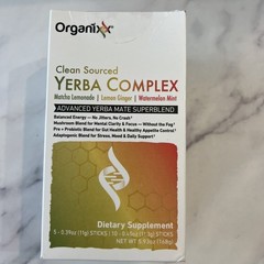 Organixx Clean Sourced Yerba Complex Stick Pack Yerba Mate Superblend Retail $34