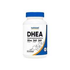 Nutricost DHEA 50mg 240 Caps Non GMO GF – EXP 04/2027
