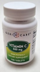 Geri Care Vitamin C Tabs 500mg 100 Tablets BB 04/2027