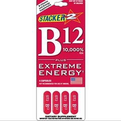 12ct Stacker B12 Extreme Energy 48 Capsules FREE SHIP