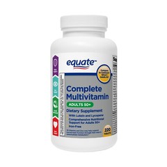 Equate Complete Multivitamin Dietary Supplement Adults 50+ 220 Count No Gluten
