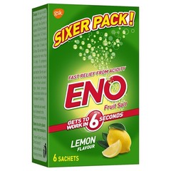 ENO Lemon Multipack Digestive Fruit Salt 30 gm ( Pack of 6 )