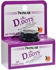Vitamin D3 and K2 Dots 60 Count..+