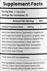 Viril X All Natural Formula Dietary Supplement Male Enhancement Perofrmance 60ct