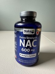 Naka Platinum Extra Strength NAC 600mg N-Acetyl-L-Cysteine 150 Caps EXP 01/2029