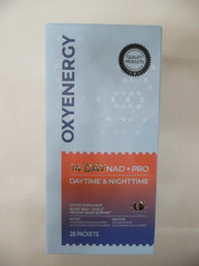 Oxyenergy 14 Day NAD+ Pro Daytime Nighttime Supplement 28 Packets New