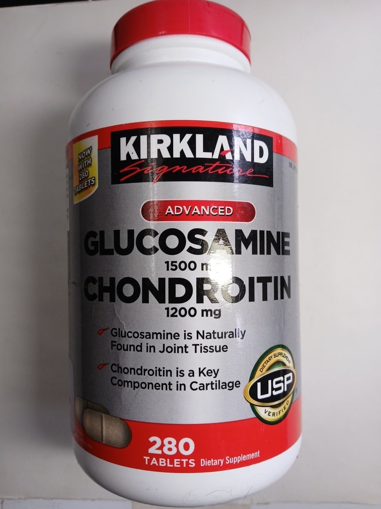 Kirkland Signature Glucosamine & Chondroitin, 280 Tablets Exp. 01/2027