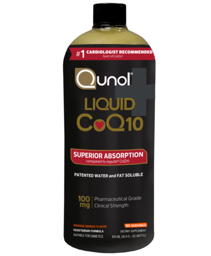 Qunol Liquid CoQ10 Superior Absorption Natural Supplement 100mg – 30.4 OZ