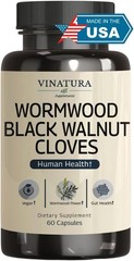 VINATURA Wormwood Black Walnut Clove Capsules – Cleanse, Detox, Intestinal Guard