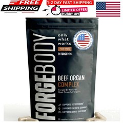 FORGEBODY® Beef Organ Complex Capsules [1 ] – 1 Count (Pack of 1), Brown