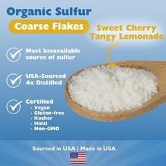 Kala Health Cherry Lemonade Flavored Coarse Powder Flakes, 1 lb, Organic Sulfur