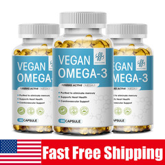 1-3x Omega3 Oil Capsules 3x Strength 1200mg EPA & DHA Vegan Pills Joint Support