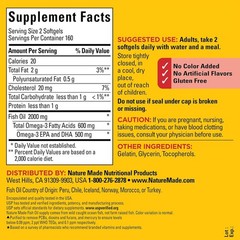 Purified Omega-3 Fish Oil 1000mg Softgels, 320 Count for Long-Term Heart Health