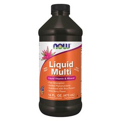 NOW Liquid Multi Wild Berry Flavor, Multi Mineral, Fast Absorption, 16 fl oz