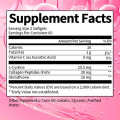 L Glutathione Collagen Skin Whitening Lightening Dark Spots Skin Bleaching 120