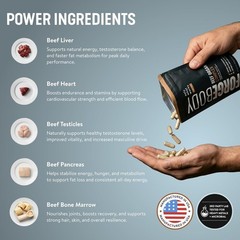 FORGEBODY® Beef Organ Complex Capsules [1 ] – 1 Count (Pack of 1), Brown