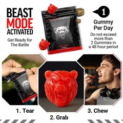 Beast Bears Men’s Gummies | Energy • Vitality • Performance Support | 3 or 10 PC