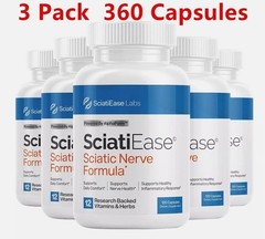 3 Pack SciatiEase Labs Sciati Ease Sciatic Nerve Formula 120 Cap NEW