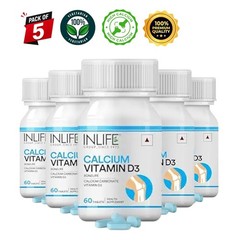 IN.LIFE Calcium D3 60 Tabs Pack of 5 Bone Support