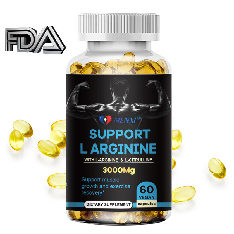 L-Arginine 60 Nitric Oxide,Testosterone Booster,EnergySupport Capsules 3000mg-MX