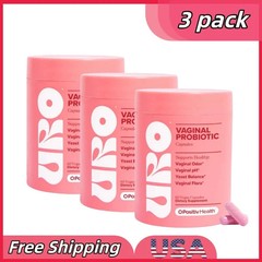 URO Vaginal Probiotic Capsules Dietary Supplement -60 Vegan Capsules- LOT OF 3