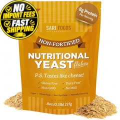 Sari Foods Nutritional Yeast Flakes 8oz, Non 8 Ounce (Pack of 1), Original