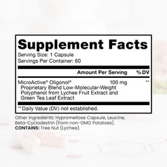 Pure Therapro Rx Microactive Oligonol Patented Lychii Fruit Green Tea