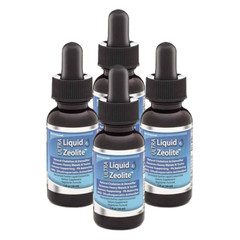 4-pack Extra Strength Liquified Zeolite Liquid Natural Detox PURE Mind and Body