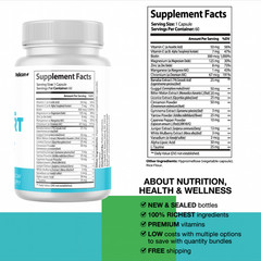 Healthy Flow- Cardiovascular Health, Blood Pressure & Sugar Support- 3 Bottles
