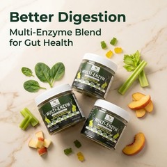 NUVIORA 10‑in‑1 Multi‑Enzym Sugar‑Free Digestive Gummies w/ Probiotics Blend