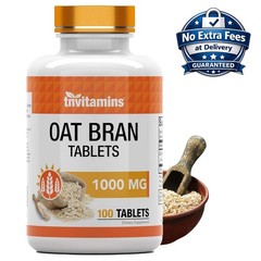 Suplemento Salvado de Avena 1000mg 100 Tabletas | Avena Sativa | 100 Porciones