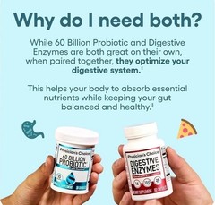 Physician’s Choice 60 Billion Probiotic & Digestive Enzymes Bundle USA SELLER-+