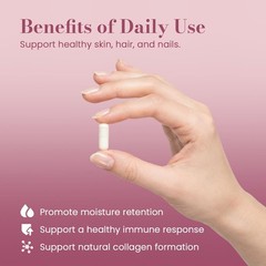 AskTaTa Hair Skin & Nails Vitamins Supplement for 1 Count (Pack of 1), White