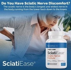 3 Pack SciatiEase Labs Sciati Ease Sciatic Nerve Formula 120 Cap NEW ! Exp 2027