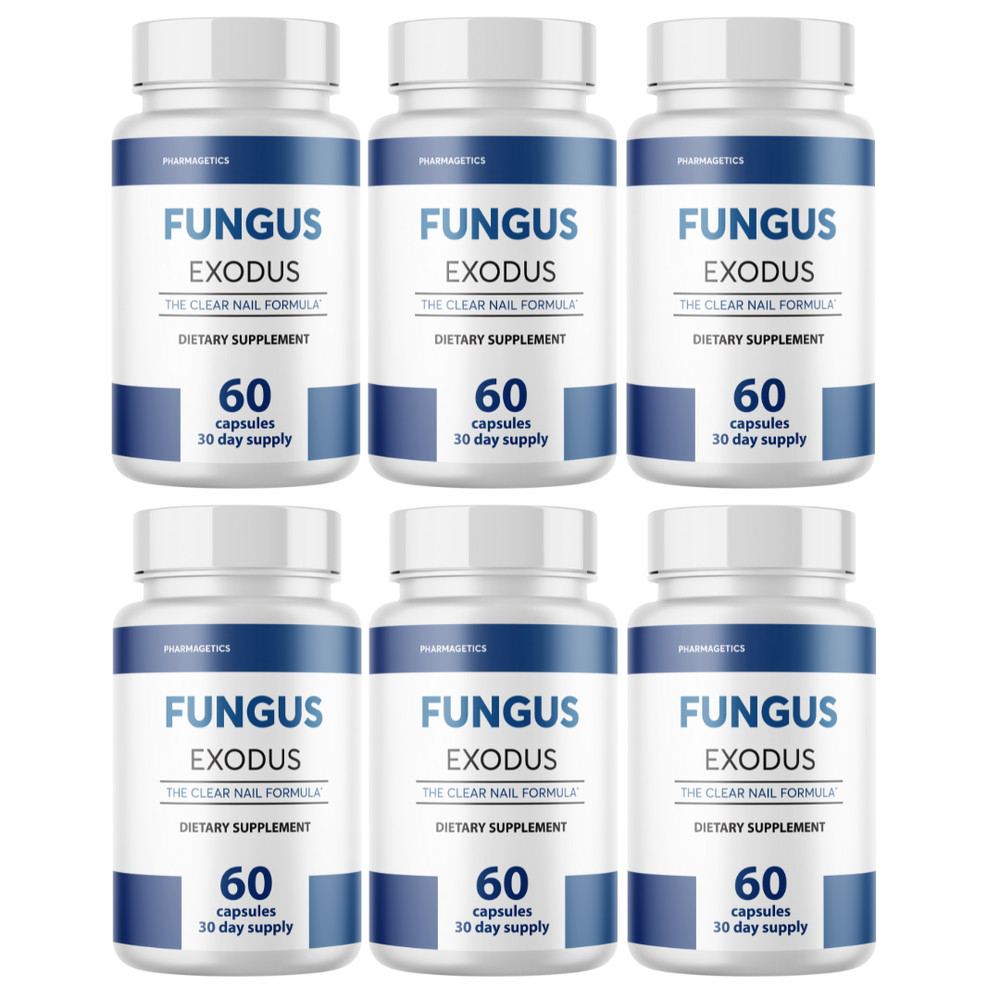 Fungus Exodus Clear Nail Formula 6 Bottles 360 Capsules