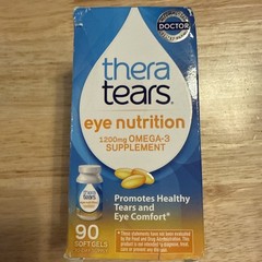 Thera Tears Eye Nutrition Therapy Omega-3 Supplement Softgels 1200mg 90 Count