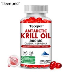 Antarctic Krill Oil Supplements Rich Omega 3 Balanced Heart Health 120 Softgels