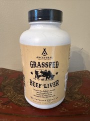 Ancestral Supplements Grassfed Beef Liver 180 Capsules Exp 3/29