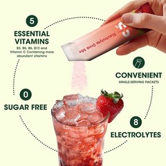 Electrolyte Complex Hydration Mix Sport Drink Powder Sugar Free Fruit Punch