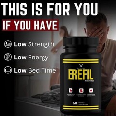 (5Pack) Erefil Advanced Male Health Support Vitamin Supplement Ere Fil 60 Caps