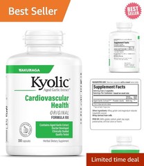 Odorless Aged Garlic Extract 300 Capsules for Enhanced Cardiovascular Wellness