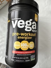 Vega Sport Pre-Workout Energizer, Strawberry Lemonade – 16.1oz /1lb0.1oz 11/26