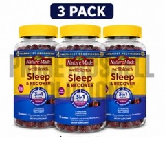 3 Nature Made Wellblends Sleep and Recover, Sleep Aid W Melatonin 3mg 30Ct Gummy